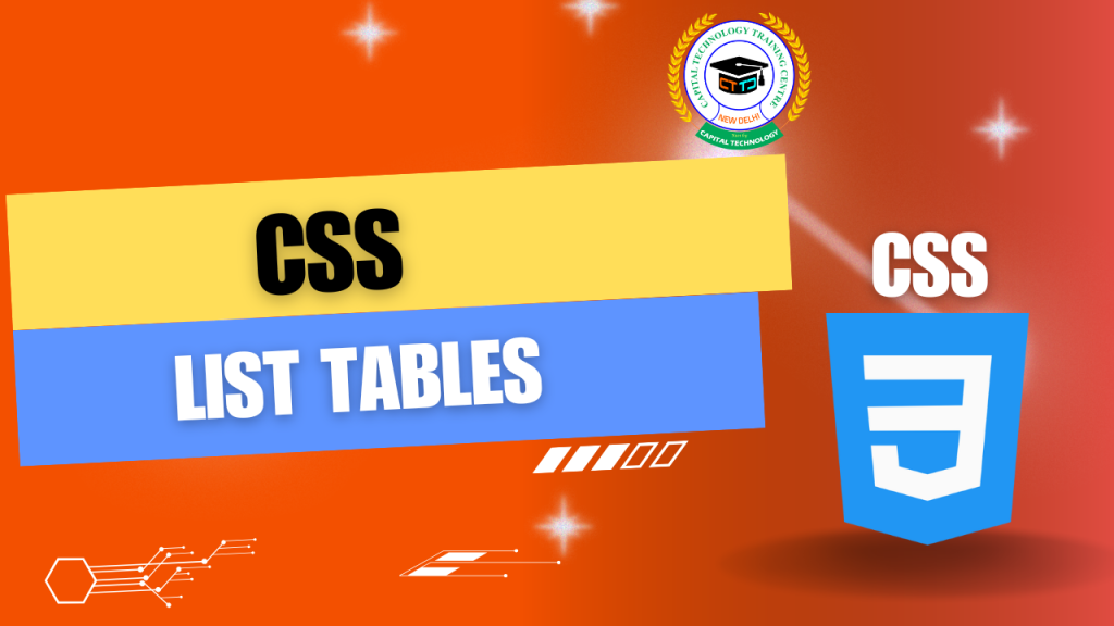 CSS List Tables - My Blog